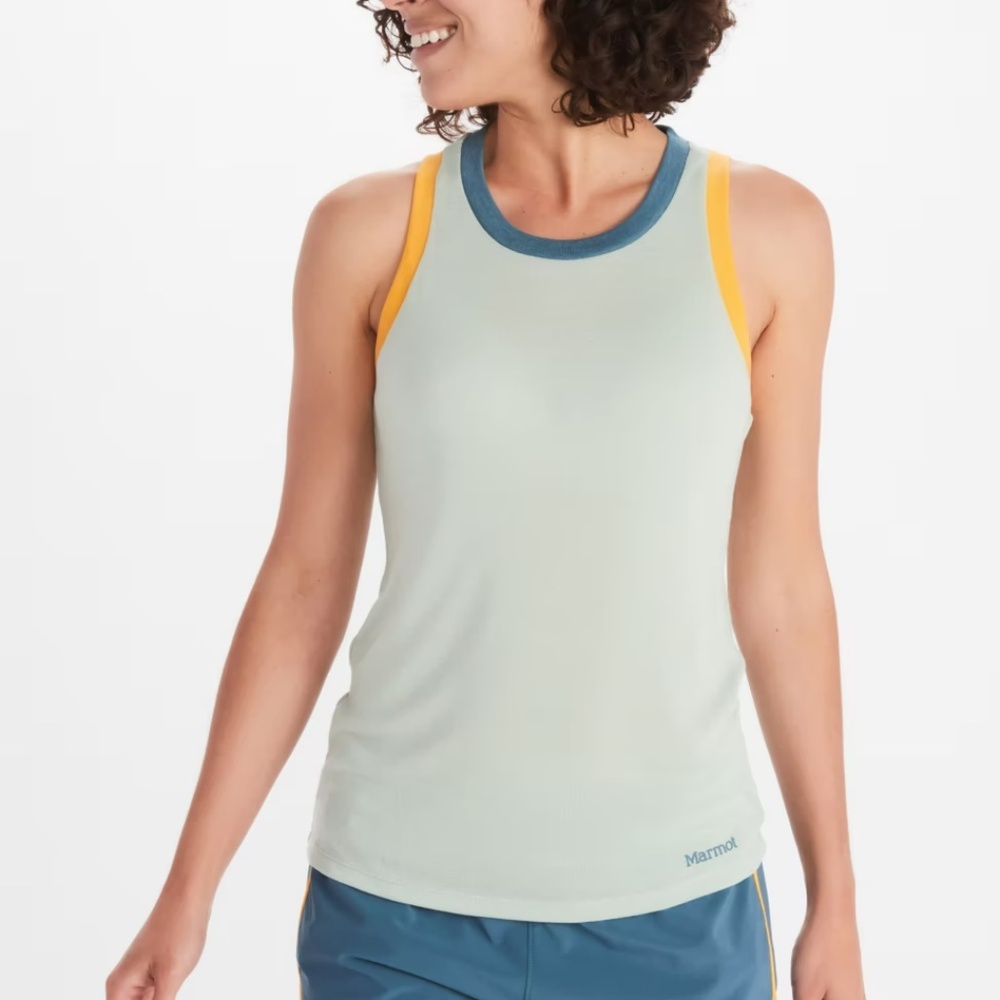 MARMOT Women’s Switchback Tank XL Colorful Sleeveless Running Jogging Top